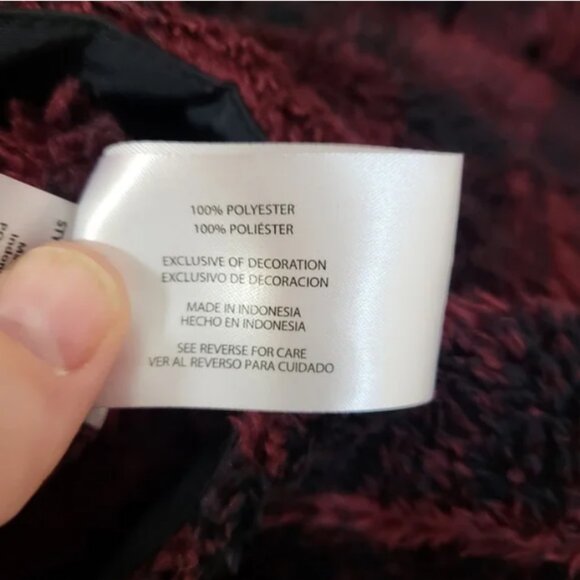 Eddie Bauer Buffalo Plaid Teddy Pullover Sweater - Picture 4 of 6